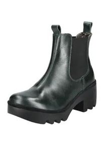 Stiefelette Fly London "Fly London Stiefelette Leder/Textil", Damen, Gr. 38, blau (petrol), Leder, Textil, Schuhe Stiefelette