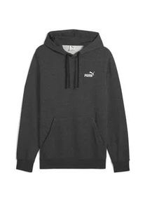Hoodie Puma "Essentials Small No. 1 Logo Hoodie Herren", Herren, Gr. M, grau (schwarz gray heather), Obermaterial: 34% Polyester, 66% Baumwolle; Kapuzenfutter: 100% Baumwolle; Rippe: 97% Baumwolle, 3% Elasthan, normal, Sweatshirts Hoodie