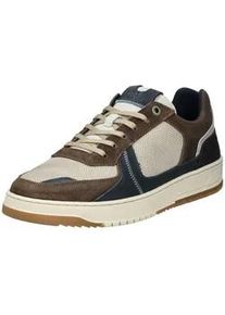 Sneaker Bullboxer "Bullboxer Sneaker Leder", Herren, Gr. 42, braun (grau, braun), Leder, Schuhe Sneaker