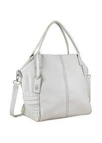 Schultertasche "Basilico", Damen, Gr. B/H/T: 35cm x 31cm x 20cm onesize, beige (creme), Polyurethan (PU), Collezione Alessandro, Taschen Schultertasche, mit viel Platz und langem Gurt