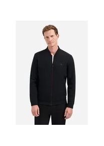 Sweater NO EXCESS "NO EXCESS Bomberweste von Timeless Basics", Herren, Gr. 3XL, schwarz, 49% Polyester, 45% Baumwolle, 6% Elasthan, Sweatshirts Sweater