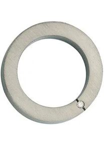 Runder Anh&auml;nger Jobo "Titananh&auml;nger Ring Kreis 28 mm", titanfarben, Schmuckanh&auml;nger, Damen, SI = kleine Einschl&uuml;sse, Diamanten Titan, Diamanten, Titan, aus Titan matt mit Diamant