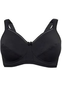 B&uuml;gelloser BH sheego, Damen, Gr. 90, Cup B, schwarz, 95% Baumwolle, 5% Elasthan, BHs
