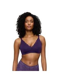 Minimizer-BH Triumph "Amourette N01", Damen, Gr. 70, Cup D, lila (royal lila), Microtouch, Obermaterial: 75% Polyamid, 25% Elasthan, BHs Minimizer-BH, mit Spitzendetails und ohne B&uuml;gel