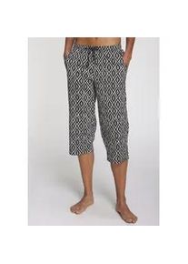 Caprihose Vivance DREAMS, Damen, Gr. 40/42, N-Gr, schwarz-wei&szlig; (schwarz, wei&szlig;, gemustert), Single Jersey, Obermaterial: 100% Baumwolle, gemustert, Basic, Basic 3/4-L&auml;nge, Hosen Caprihose, mit sch&ouml;nem Muster