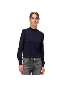 Strickpullover Zero "Damen mit transparenten &Auml;rmeln", Damen, Gr. 34, hydrangea, Strick, Obermaterial: 72% Viskose, 28% Polyester, unifarben, figurbetont lang, weit B&uuml;ndchen, Pullover Strickpullover, weiteres Detail