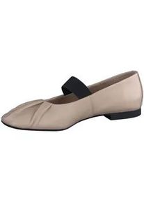 Riemchenballerina Paul Green "Paul Green Ballerinas Glattleder", Damen, Gr. 40, beige, Glattleder, Schuhe Riemchenballerina