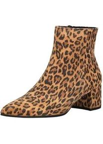 H&ouml;gl Stiefelette H&Ouml;GL "H&ouml;gl Stiefelette Veloursleder", Damen, Gr. 38, leopard, Veloursleder, Schuhe Stiefelette