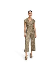 Overall Betty Barclay "Damen mit Eingrifftaschen", Damen, Gr. 40, Normalgr&ouml;&szlig;en, gr&uuml;n (khaki, gr&uuml;n), Jersey, Obermaterial: 95% Polyester, 5% Elasthan, figurumspielend, V-Ausschnitt, Overalls Overall, Form
