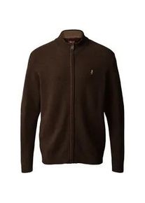 Strickpullover MCS "MCS Pullover MCAxel", Herren, Gr. M, schwarz braun melange, Obermaterial: 80% Wolle, 20% Polyester, Pullover Strickpullover