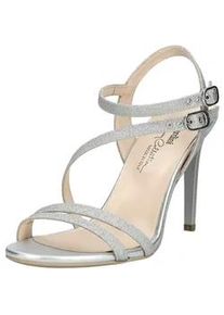 Pumps Nero Giardini "Nero Giardini Sandalen Lederimitat", Damen, Gr. 40, silber, Lederimitat, Schuhe Pumps