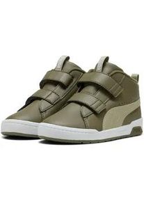 Sneaker Puma "MULTIFLEX 2 MID SL V PS", Damen, Gr. 35, gr&uuml;n (loden gr&uuml;n, lux army), Synthetik, Schuhe Sneaker