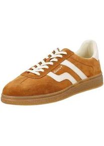 Sneaker Gant "Gant Sneaker Veloursleder", Herren, Gr. 41, gelb, Veloursleder, Schuhe Sneaker