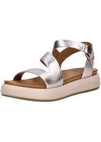 Plateausandaletten Inuovo "Inuovo Sandalen Leder", Damen, Gr. 40, rosa (metallic rose), Leder, Schuhe