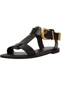 Riemchensandale Steve Madden "Steve Madden Sandalen Leder", Damen, Gr. 37, schwarz, Leder, Schuhe Riemchensandale