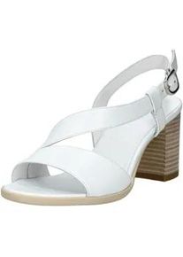 High-Heel-Sandalette Nero Giardini "Nero Giardini Sandalen Leder", Damen, Gr. 38, wei&szlig;, Leder, Schuhe