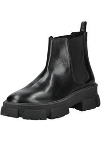 Stiefelette Steve Madden "Steve Madden Stiefelette Leder/Textil", Herren, Gr. 41, schwarz, Leder, Textil, Schuhe Stiefelette