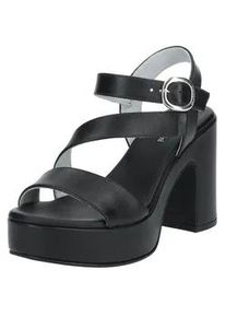 High-Heel-Sandalette Nero Giardini "Nero Giardini Sandalen Leder", Damen, Gr. 36, schwarz, Leder, Schuhe