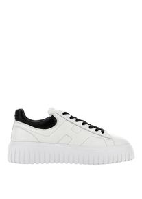 Hogan Low-Top Sneaker - Dynamic White Leather Sneakers With Black Accents - Gr. 7 - in Wei&szlig; - f&uuml;r Damen