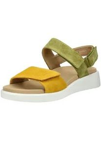 Riemchensandale Ara "Ara Sandalen Veloursleder", Damen, Gr. 40, gr&uuml;n, Veloursleder, Schuhe Riemchensandale