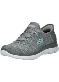 Sneaker Skechers "Skechers Sneaker Textil", Damen, Gr. 40, grau, Textil, Schuhe Sneaker