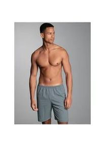 Bermudas TRIGEMA "TRIGEMA Bermuda mit Allover-Retro-Print", Herren, Gr. XL, US-Gr&ouml;&szlig;en, navy, Single Jersey, 100% Baumwolle, Hosen Bermudas