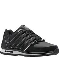 Sneaker K-Swiss "RINZLER", Herren, Gr. 41, schwarz-wei&szlig; (schwarz, wei&szlig;), Leder, Schuhe Sneaker