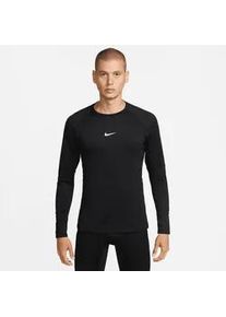Sweatshirt Nike "M NP TOP WARM LS CREW", Herren, Gr. L, schwarz, wei&szlig;, Obermaterial: 88% Polyester, 12% Elasthan, Sweatshirts Sweatshirt