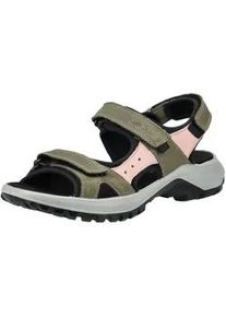 Sandale IMac "IMac Sandalen Leder", Damen, Gr. 37, military, Leder, Schuhe Sandale