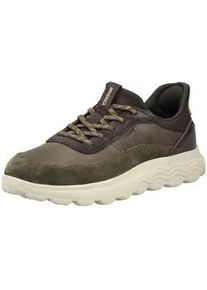 Sneaker Geox "Geox Sneaker Leder/Textil", Herren, Gr. 43, military, Leder, Textil, Schuhe Sneaker