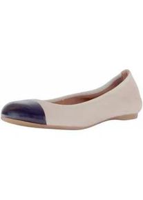 Ballerina Gabor "Gabor Ballerinas Leder", Damen, Gr. 39, schwarz (beige, schwarz), Leder, Schuhe Ballerina