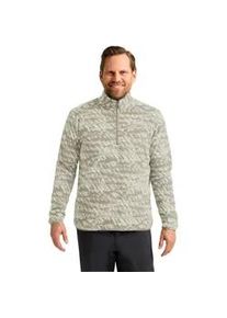 Fleecepullover Jack Wolfskin "BIG SKY HZ M", Herren, Gr. M, linen, Obermaterial: 100% Polyester, Sweatshirts Fleecepullover