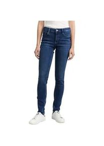 Skinny-fit-Jeans Tom Tailor "LUCIE", Damen, Gr. 30, L&auml;nge 32, grau (mid stone wash denim), Denim/Jeans, Obermaterial: 42% Baumwolle, 34% Polyester, 22% Viskose, 2% Elasthan. Futter: 100% Baumwolle, unifarben, slim fit lang, Jeans, mit Viskose und Stretch - 5-Pocket-Style