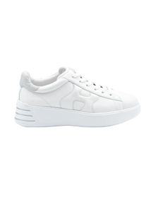 Hogan Low-Top Sneaker - Minimalist Silver White Laced Sneakers - Gr. 36 (EU) - in Wei&szlig; - f&uuml;r Damen