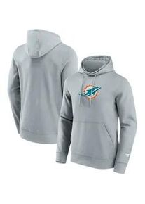 Kapuzenpullover Fanatics "Fanatics Hoodie Miami Dolphins Primary Logo Graphic", Damen, Gr. M, grau, 80% Baumwolle, 20% Polyester, Pullover Kapuzenpullover