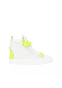 Giuseppe Zanotti Low-Top Sneaker - White Leather Sneakers - Gr. 40,5 (EU) - in Gelb - f&uuml;r Damen