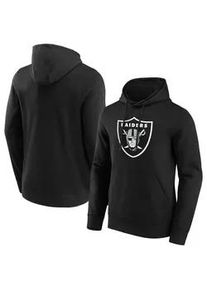 Kapuzenpullover Fanatics "Fanatics Hoodie Las Vegas Raiders Primary Logo Graphic", Damen, Gr. XL, schwarz, 80% Baumwolle, 20% Polyester, Pullover Kapuzenpullover