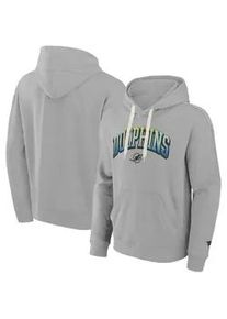 Kapuzenpullover Fanatics "Fanatics Hoodie Miami Dolphins Gradient Fleece", Damen, Gr. M, grau, 100% Baumwolle, Pullover Kapuzenpullover