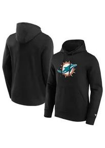 Kapuzenpullover Fanatics "Fanatics Hoodie Miami Dolphins Primary Logo Graphic", Damen, Gr. M, schwarz, 80% Baumwolle, 20% Polyester, Pullover Kapuzenpullover