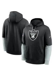 Kapuzenpullover Nike "Nike Hoodie Las Vegas Raiders Nike Club Team Issue", Damen, Gr. XL, schwarz, 80% Baumwolle, 20% Polyester, Pullover Kapuzenpullover