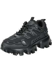 Sneaker Steve Madden "Steve Madden Sneaker Lederimitat/Textil", Herren, Gr. 42, schwarz, Lederimitat, Textil, Schuhe Sneaker