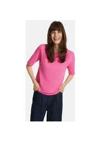 LIEBLINGSST&Uuml;CK T-Shirt LIEBLINGSST&Uuml;CK "Candice", Damen, Gr. 4XL, rosa (lovely pink), Single Jersey, Obermaterial: 100% Baumwolle, clean, unifarben, regular fit normal, Rundhals, Rollsaum, Shirts T-Shirt, mit Rundhals