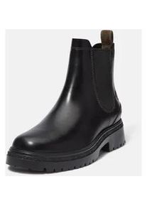 Chelseaboots Timberland "CAMBRIA VALLEYMID CHELSEA BOOT", Damen, Gr. 40, schwarz (schwarz full grain), Leder, Schuhe Chelseaboots, Stiefelette, Winterschuhe, Ankle Boots