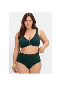 B&uuml;gel-BH sheego, Damen, Gr. 105, Cup C, blau (tiefgr&uuml;n), 82% Polyamid, 18% Elasthan, BHs B&uuml;gel-BH