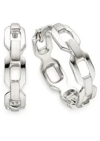 Paar Creolen Firetti "Schmuck, Geschenk, Creolen Silber rhodiniert", silberfarben, Ohrringe, Damen, 16,3mm, Silber 925 (Sterlingsilber)