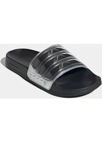Badesandale Adidas SPORTSWEAR "SHOWER ADILETTE", Herren, Gr. 40,5, core schwarz, silber metallic, silber metallic, Synthetik, Schuhe, Badelatschen