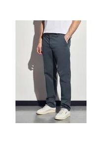 Chinohose Street One MEN, Herren, Gr. 38, L&auml;nge 32, grau blau, Web, 98% Baumwolle, 2% Elasthan, unifarben, regular fit lang, Hosen Chinohose, aus Baumwolle mit Stretchanteil
