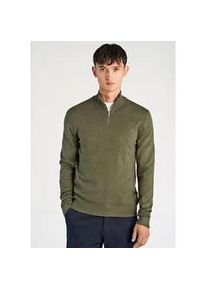 Troyer Junk De Luxe "Troyer Slim Fit", Damen, Gr. L, army mel, Obermaterial: 80% Viskose, 20% Nylon, Rundhals, Pullover Troyer