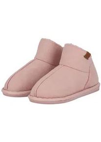 Hausschuh Apollo "KINDER BOOTS", M&auml;dchen, Gr. 33/34, pink, Obermaterial: 100% Polyester, unifarben, Schuhe Hausschuh, mit Ziern&auml;hten