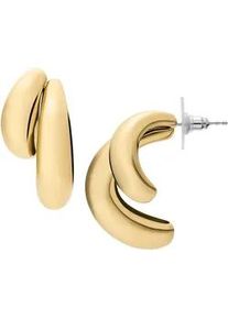 Paar Ohrstecker Fossil "Schmuck Geschenk Edelstahl JEWELRY", gold (gelbgoldfarben, edelstahlfarben), Ohrringe, Damen, Edelstahl